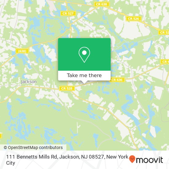 111 Bennetts Mills Rd, Jackson, NJ 08527 map