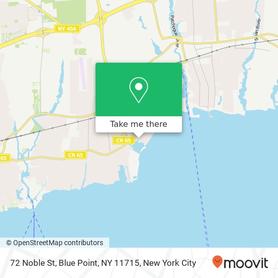 72 Noble St, Blue Point, NY 11715 map