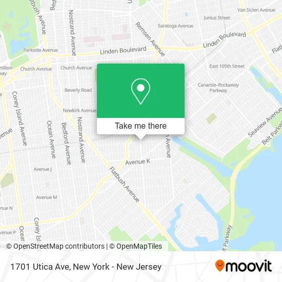 1701 Utica Ave map
