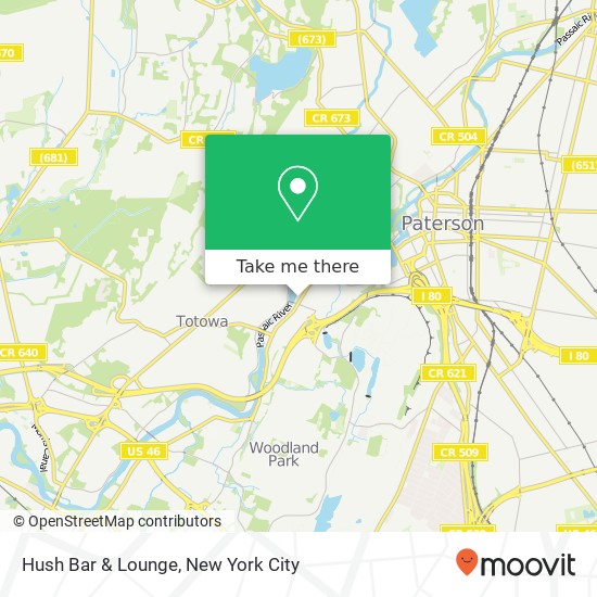 Mapa de Hush Bar & Lounge