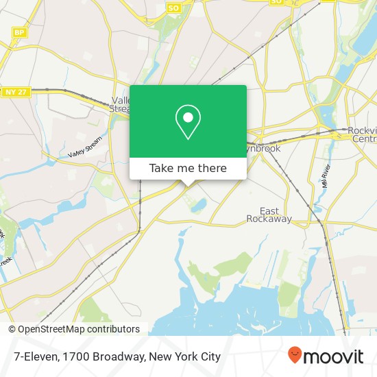 7-Eleven, 1700 Broadway map