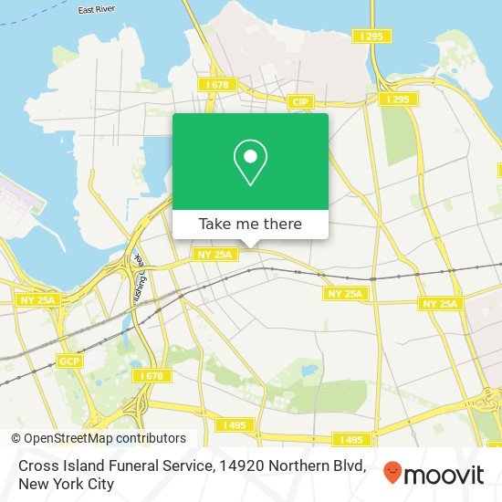 Cross Island Funeral Service, 14920 Northern Blvd map