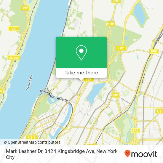 Mapa de Mark Leshner Dr, 3424 Kingsbridge Ave