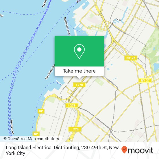 Mapa de Long Island Electrical Distributing, 230 49th St