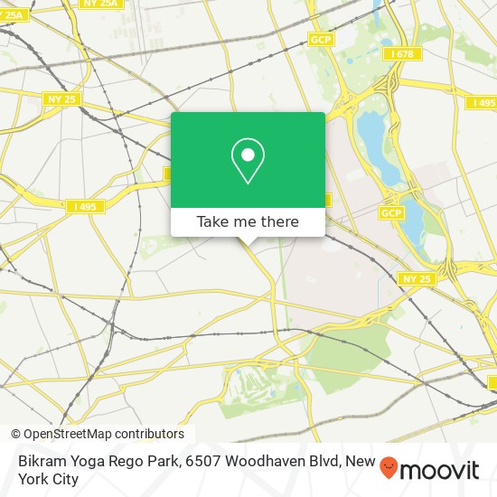Bikram Yoga Rego Park, 6507 Woodhaven Blvd map