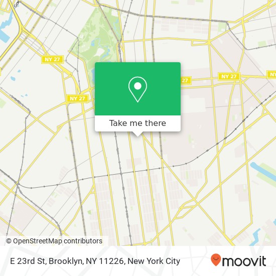 Mapa de E 23rd St, Brooklyn, NY 11226