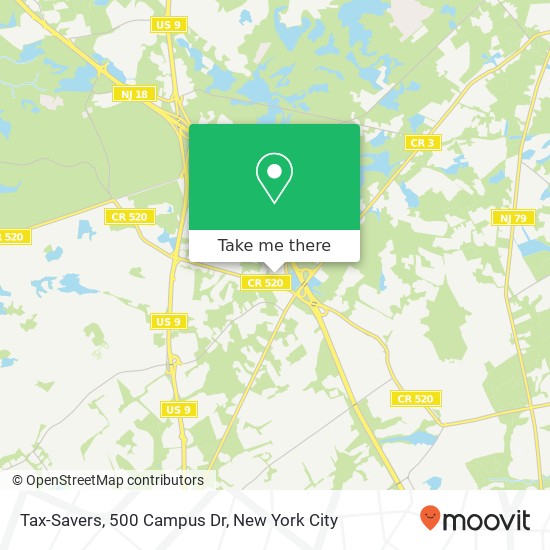 Tax-Savers, 500 Campus Dr map