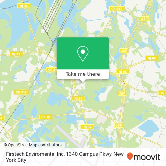 Firstech Enviromental Inc, 1340 Campus Pkwy map