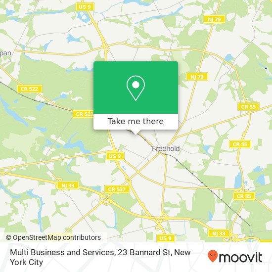 Mapa de Multi Business and Services, 23 Bannard St