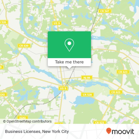 Business Licenses map