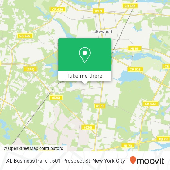 XL Business Park I, 501 Prospect St map