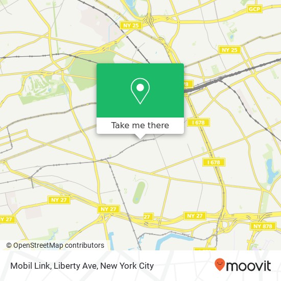 Mobil Link, Liberty Ave map