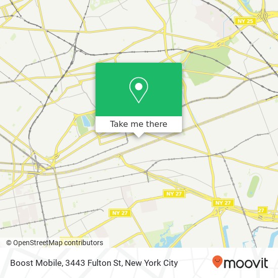 Boost Mobile, 3443 Fulton St map