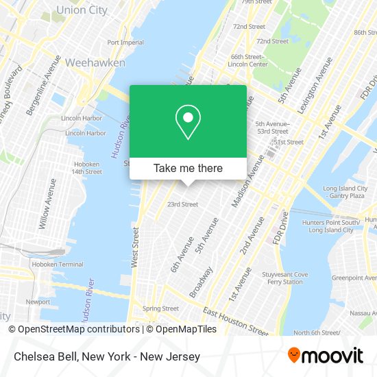 Mapa de Chelsea Bell