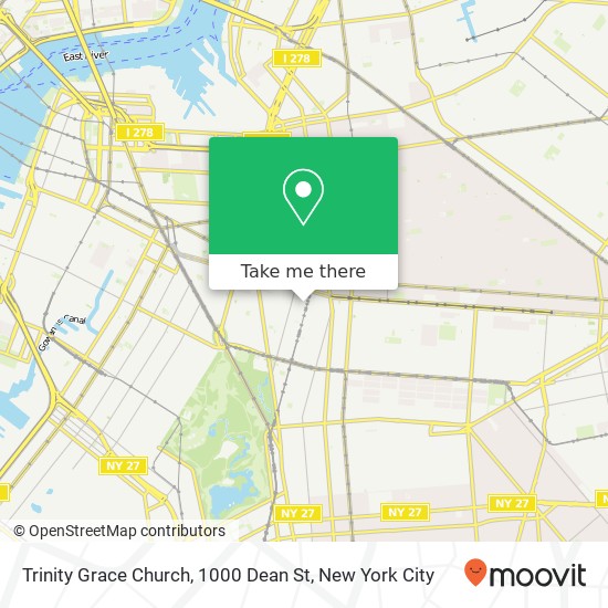 Mapa de Trinity Grace Church, 1000 Dean St