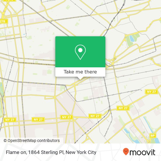 Flame on, 1864 Sterling Pl map