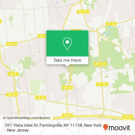 201 Vista View Dr, Farmingville, NY 11738 map