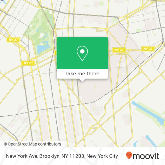 New York Ave, Brooklyn, NY 11203 map
