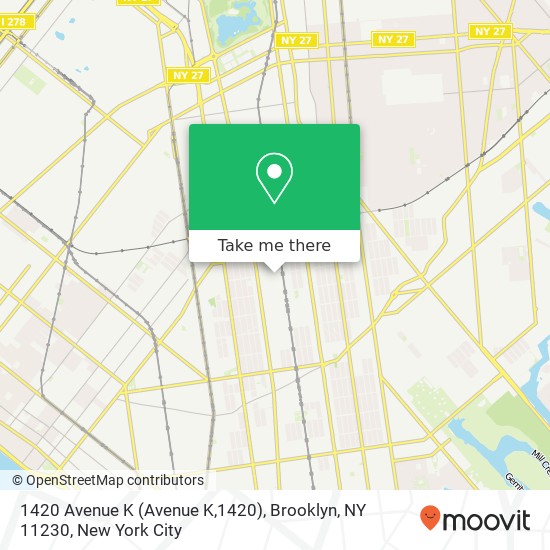 1420 Avenue K (Avenue K,1420), Brooklyn, NY 11230 map
