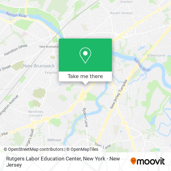 Mapa de Rutgers Labor Education Center