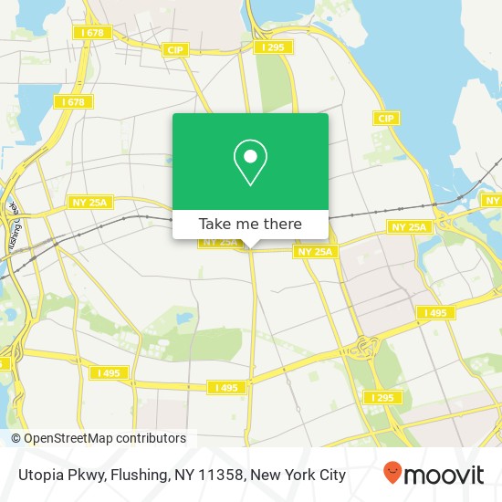 Mapa de Utopia Pkwy, Flushing, NY 11358