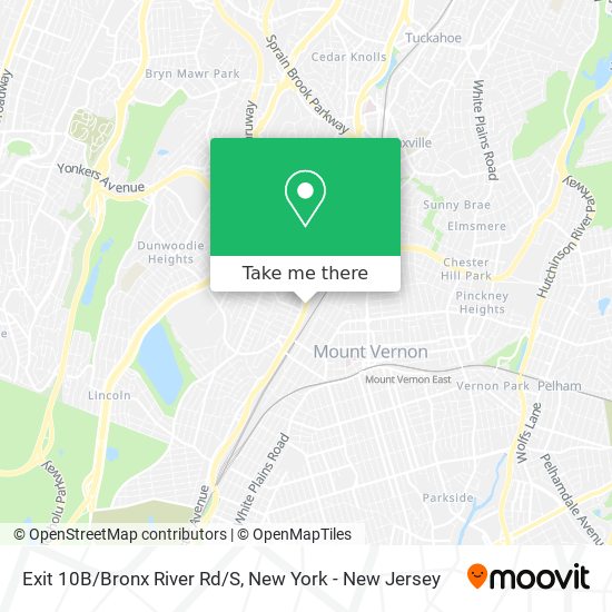 Exit 10B/Bronx River Rd/S map
