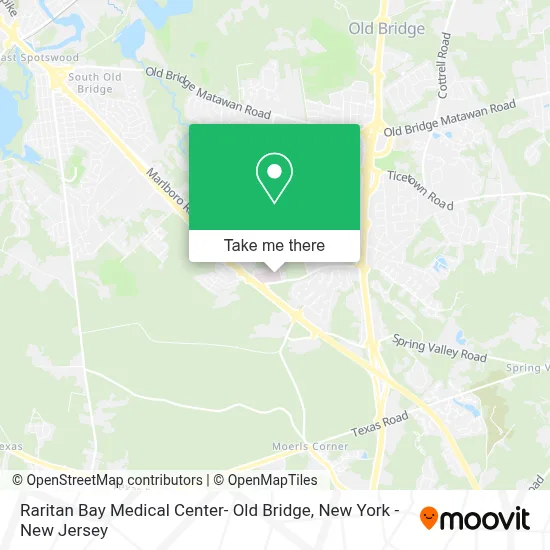 Raritan Bay Medical Center- Old Bridge map