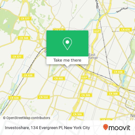 Mapa de Investoshare, 134 Evergreen Pl
