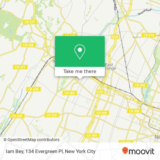 Mapa de Iam Bey, 134 Evergreen Pl