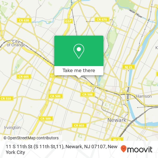 11 S 11th St (S 11th St,11), Newark, NJ 07107 map