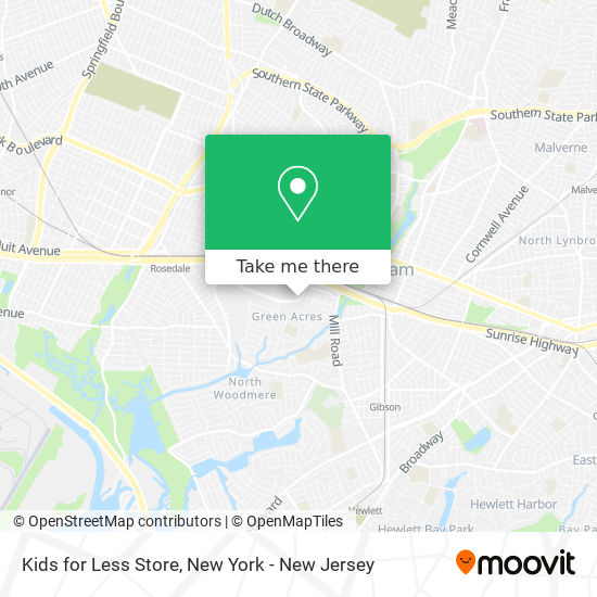 Kids for Less Store map