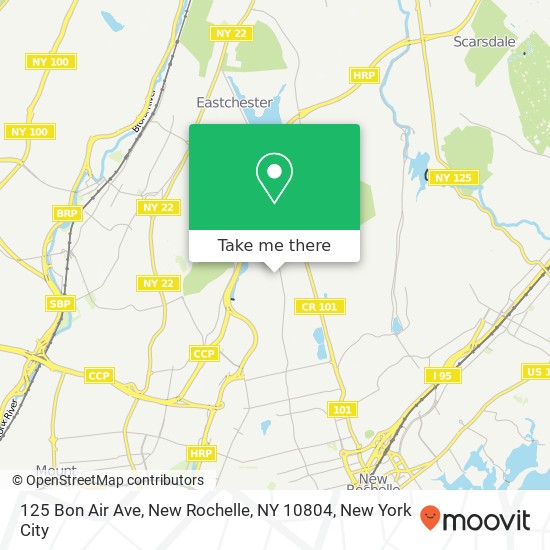 125 Bon Air Ave, New Rochelle, NY 10804 map