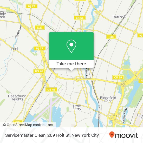 Mapa de Servicemaster Clean, 209 Holt St