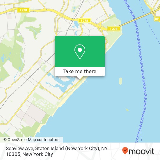 Mapa de Seaview Ave, Staten Island (New York City), NY 10305