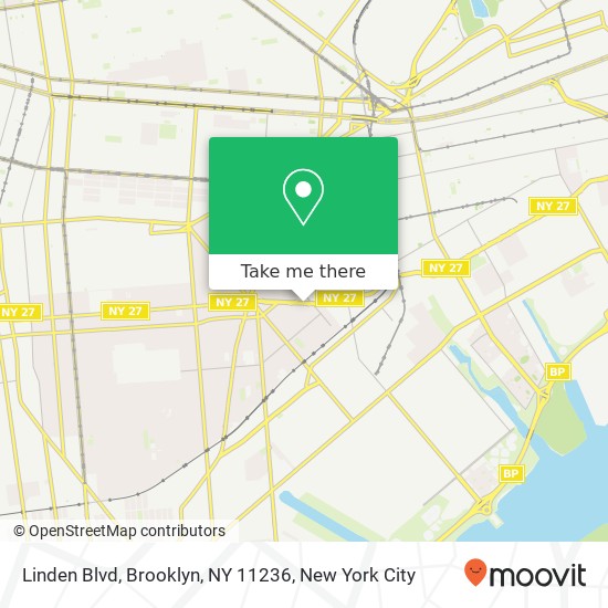 Mapa de Linden Blvd, Brooklyn, NY 11236