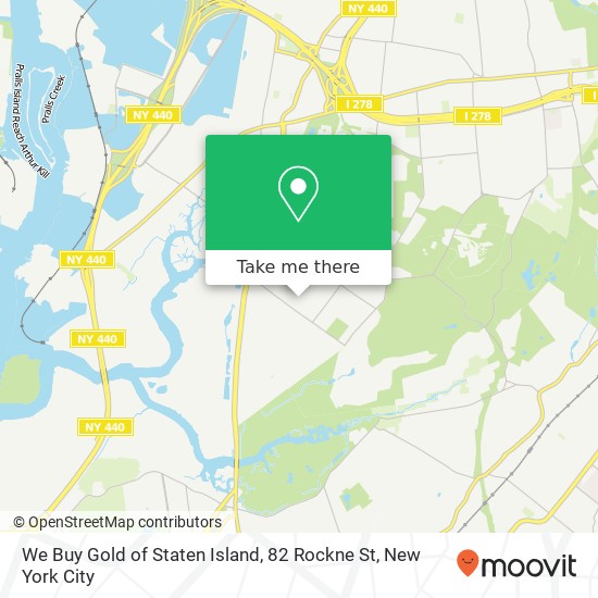 We Buy Gold of Staten Island, 82 Rockne St map