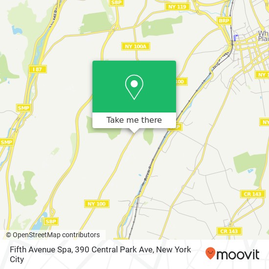 Fifth Avenue Spa, 390 Central Park Ave map