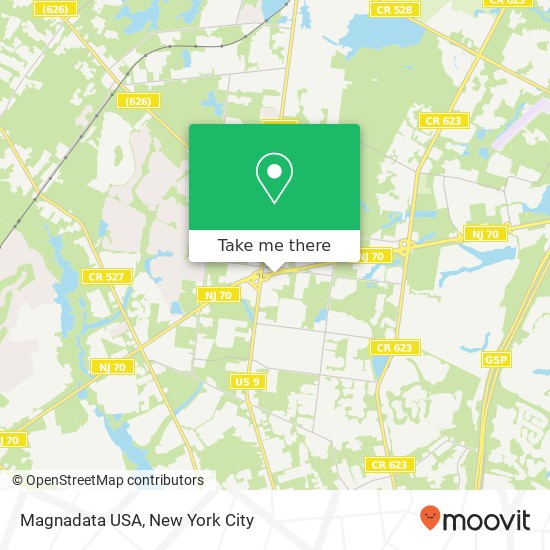 Mapa de Magnadata USA