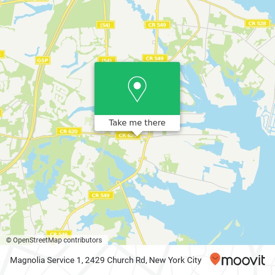 Magnolia Service 1, 2429 Church Rd map