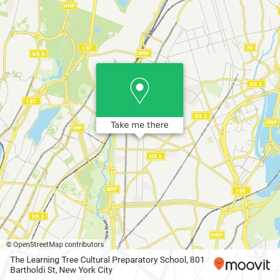 Mapa de The Learning Tree Cultural Preparatory School, 801 Bartholdi St