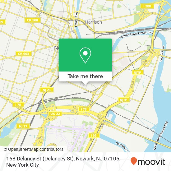168 Delancy St (Delancey St), Newark, NJ 07105 map