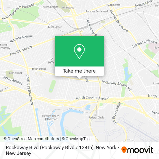 Mapa de Rockaway Blvd (Rockaway Blvd / 124th)