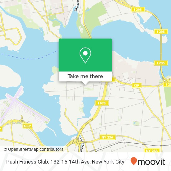 Mapa de Push Fitness Club, 132-15 14th Ave