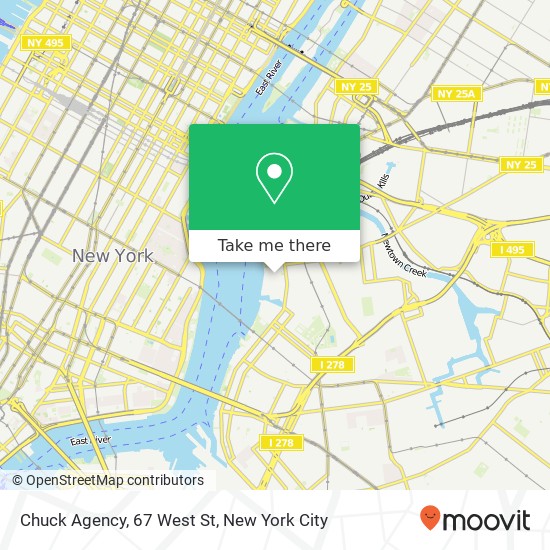 Mapa de Chuck Agency, 67 West St