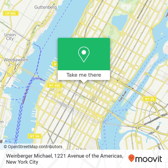 Weinberger Michael, 1221 Avenue of the Americas map