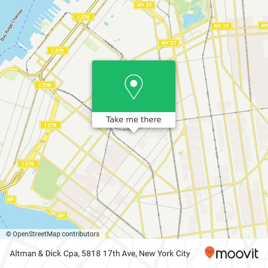 Mapa de Altman & Dick Cpa, 5818 17th Ave