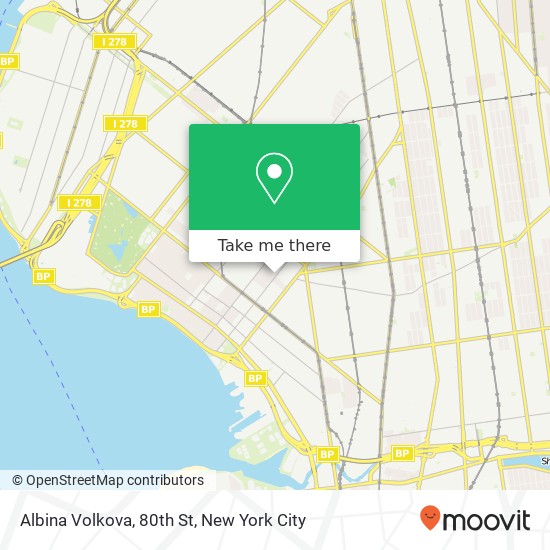 Albina Volkova, 80th St map