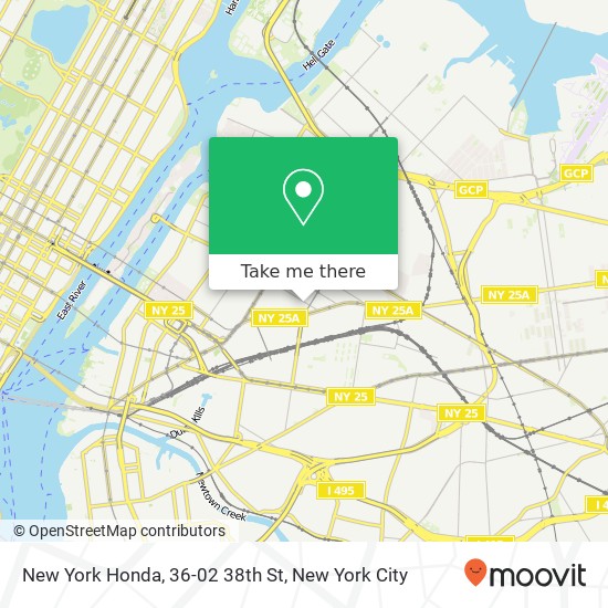 New York Honda, 36-02 38th St map