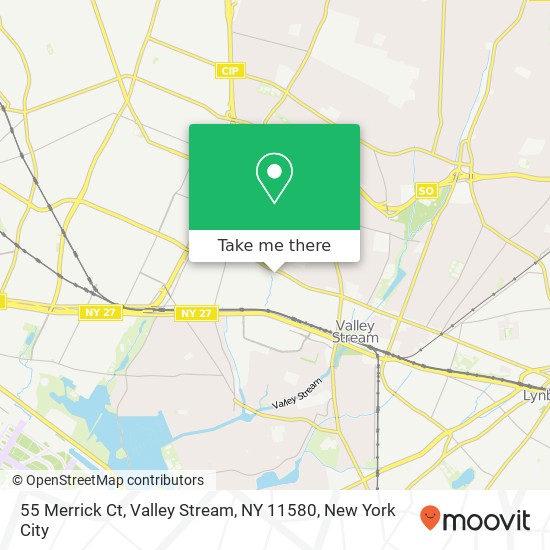 55 Merrick Ct, Valley Stream, NY 11580 map