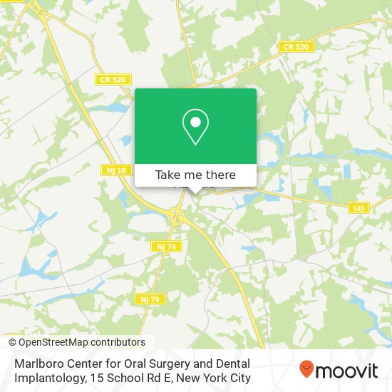 Mapa de Marlboro Center for Oral Surgery and Dental Implantology, 15 School Rd E